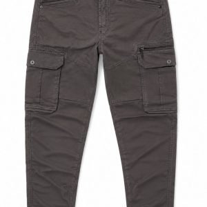 Charcoal Grey Slim Cargo Pants for Men - Everyday Comfort & Style